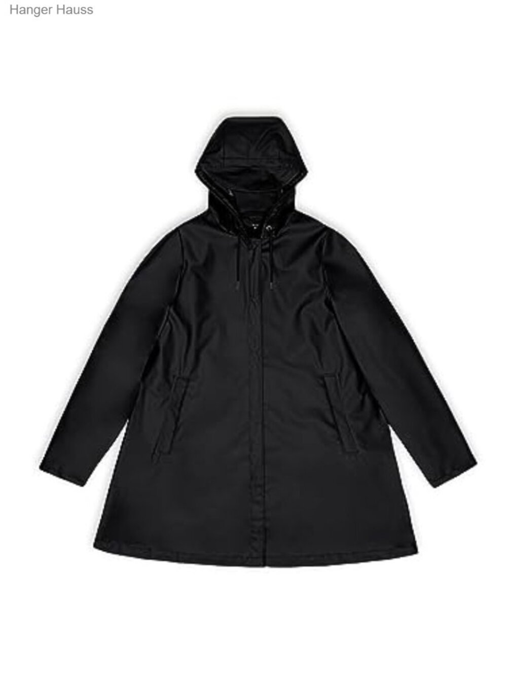 Waterproof PU A-Line Raincoat with Hood for Women